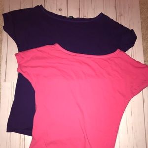2 Moda International off the shoulder tunic tops!